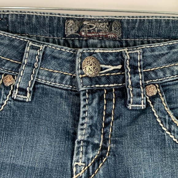 Silver Jeans Co. Aiko Capri Denim Jean Capris - Picture 4 of 11